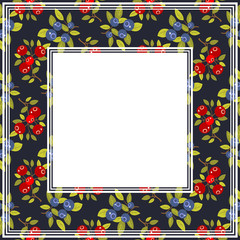 wild berries dark border