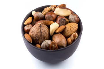 Nuts mix in bowl