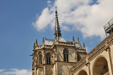 Fototapeta na wymiar La chiesa del castello di Amboise - Loira, Francia