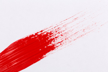 Red paint splash