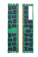 RAM memory module, isolated on white background