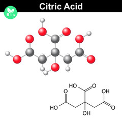 Citric acid molecule