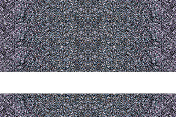 Road asphalt surface with a pattern of white lines.