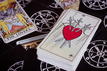 The Tarot - Card of Heart and Swords.
