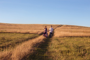 young couple outdoor