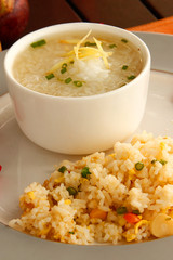 close up of boiled rice