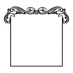decorative square frame in the art Nouveau style