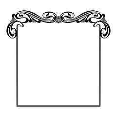 decorative square frame in the art Nouveau style