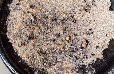 Scrap cigarette on background