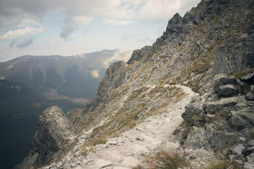 dramatic mountain path