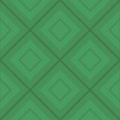 Green Squares and Lines Seamless Pattern