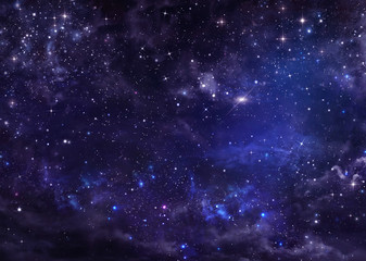 starry night sky deep outer space