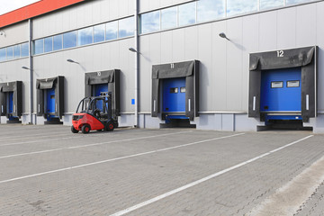Naklejka premium Forklift