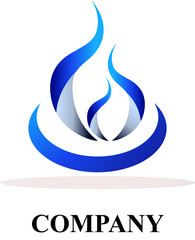 Fire Flame vector logo for you design