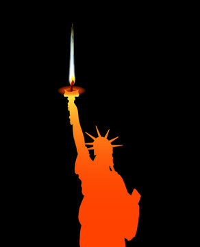 Statue Of Liberty Candle