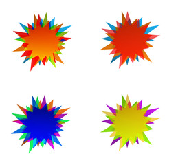 starburst splash star icon
