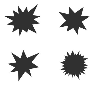 starburst splash star icon