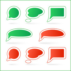 Vector speech bubbles