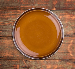 Brown plate