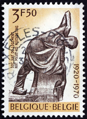 Postage stamp Belgium 1970 Mason, by Georges Minne