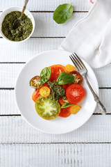 salad with mix tomatoes