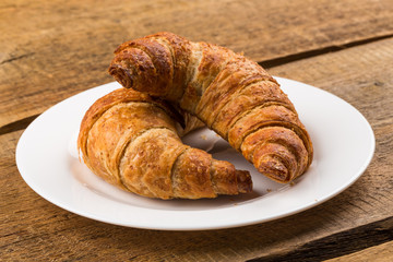 Fresh baked croissants