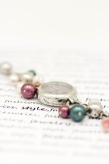 Women's watches with natural pearls