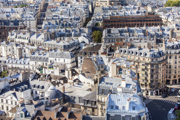 PARIS, FRANCE, on AUGUST 30, 2015. A view of the city from a survey platform on Notre-Dame de...