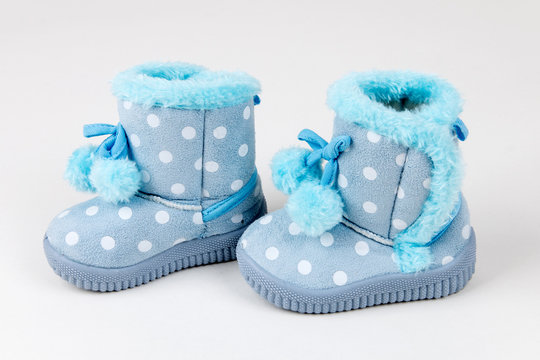 Cute Blue Baby Shoes