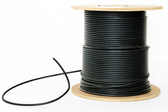 Roll of outdoor RG6 signal shielded cable