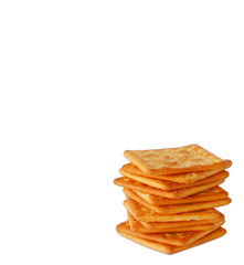 Many Yummy Square Cream Crackers For the best healthy foods and quick easy food composition are on the Earth tone scene. Dessert Concept.