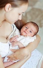 Happy mother with her child