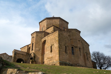Fototapeta na wymiar Jvari Orthodox Monastery in Mtskheta - the old capital of Georgia