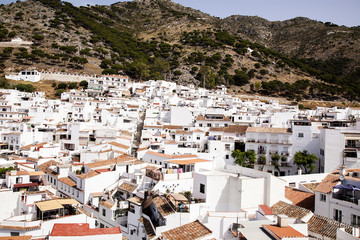 Fototapeta na wymiar Mijas pueblos blancos en Andalucía.