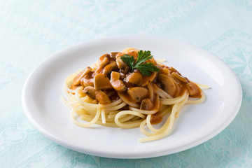champignon mushroom spagetti