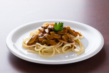 champignon mushroom spagetti