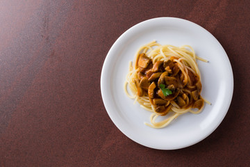 champignon mushroom spagetti