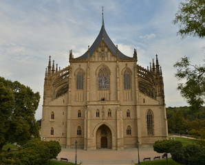 Fototapeta na wymiar St.Barbara Church in Kutna Hora, Czech republic