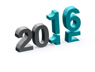 2015 to 2016 transition on white background