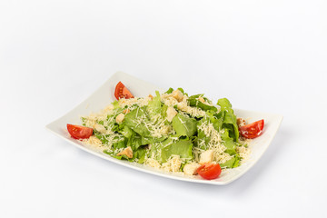 Caesar Salad on white background
