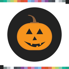 Halloween pumpkin icon. Halloween icon.