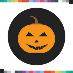 Halloween pumpkin icon. Halloween icon.