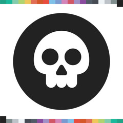Skull icon. Halloween icon.