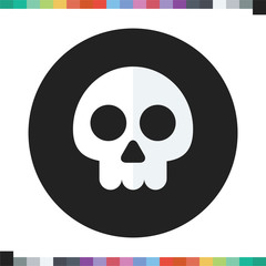 Fototapeta premium Skull icon. Halloween icon.