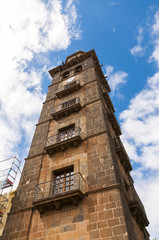 Fototapeta na wymiar The tower of the Church of the Conception. San Cristobal de La Laguna, Tenerife