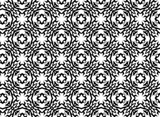 Чёрные и белые узоры. H
