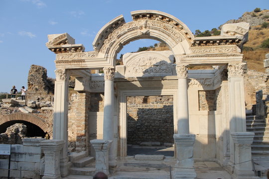 Ephesus antique ruins of the ancient city in the province of Selcuk, Turkey