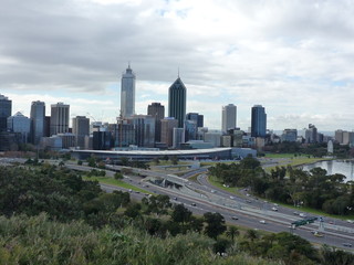 Fototapeta premium Perth Skyline of Western Australia 