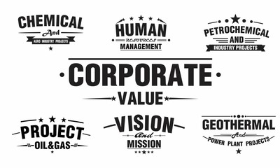 Vintage Labels design typography