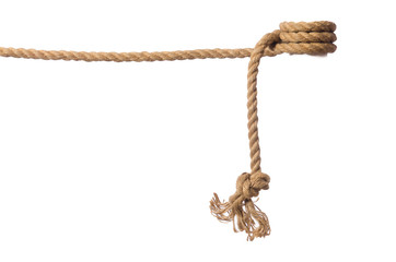 Rope isolated on the white background
